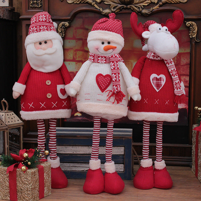 Christmas Decorations For Home Big Santa Claus Doll Party Supplies