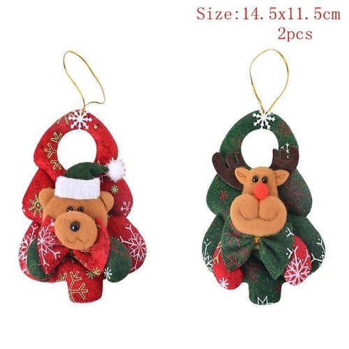 1/2/4pcs Christmas Ornament Gift Santa Claus