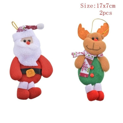 1/2/4pcs Christmas Ornament Gift Santa Claus