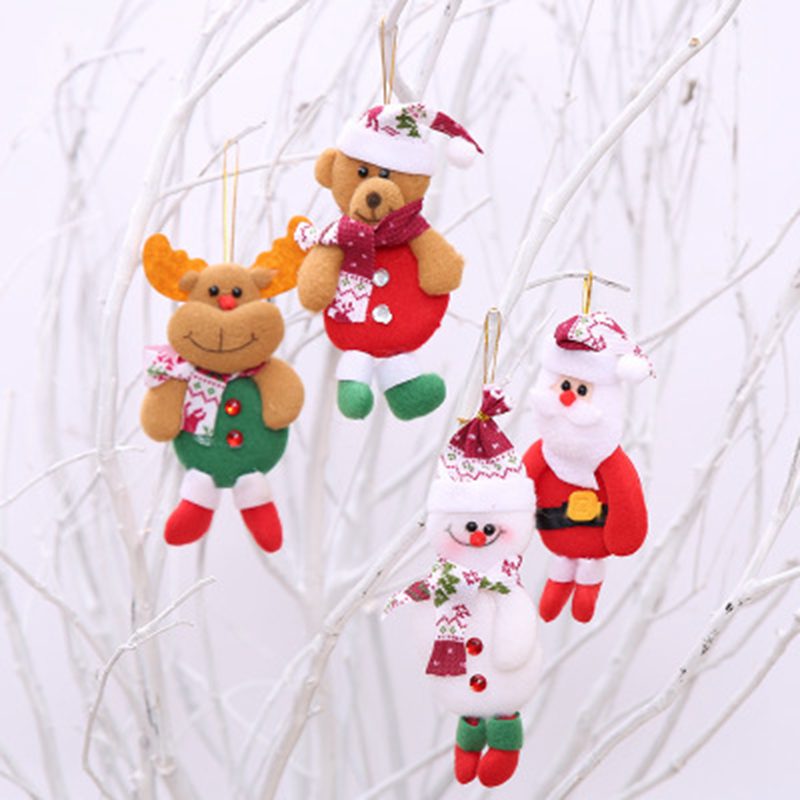 1/2/4pcs Christmas Ornament Gift Santa Claus