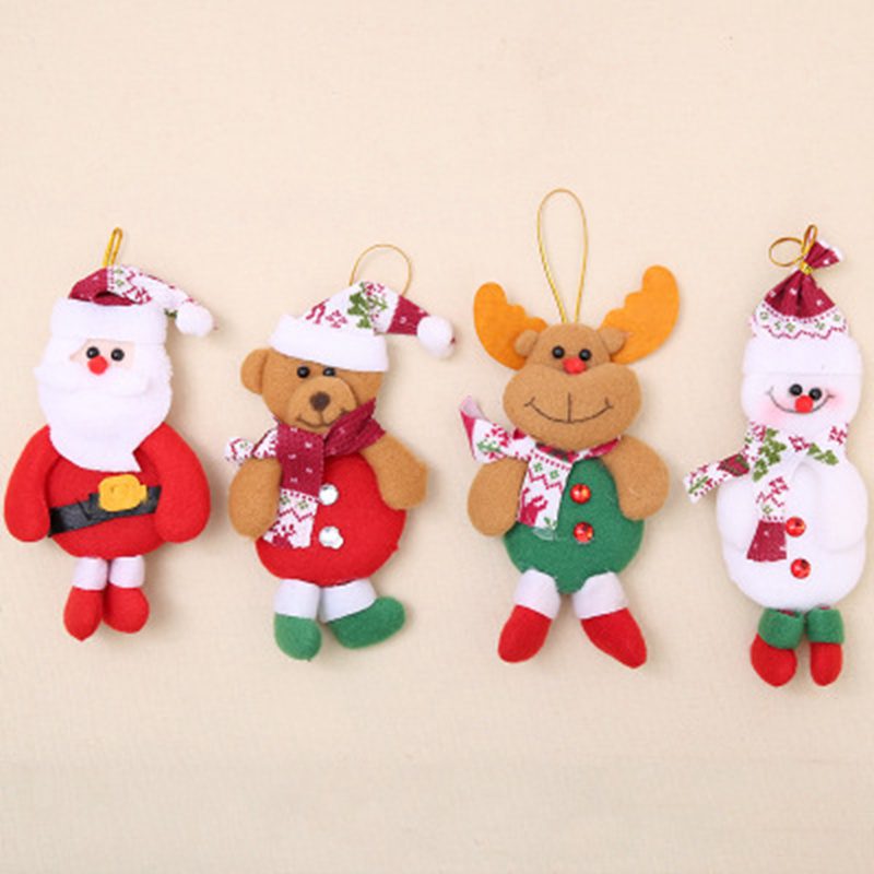 1/2/4pcs Christmas Ornament Gift Santa Claus