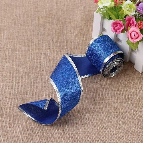 1 Roll Pretty 5cm*2M Christmas Ribbons Glitter