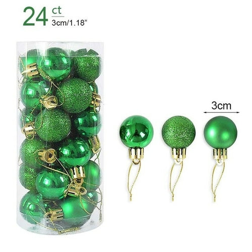 1box Christmas Balls Christmas Tree Ornaments Ball Xmas Hanging Tree