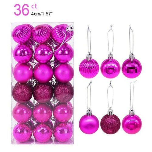 1box Christmas Balls Christmas Tree Ornaments Ball Xmas Hanging Tree