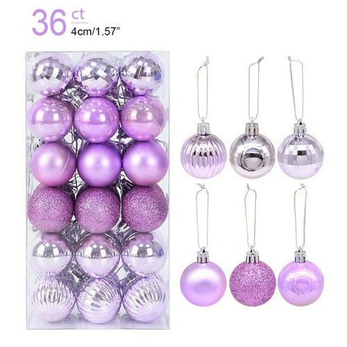 1box Christmas Balls Christmas Tree Ornaments Ball Xmas Hanging Tree