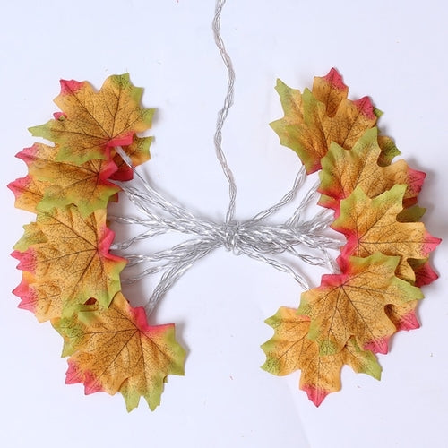 Artificial Leaves Maple Garland Halloween | Halloween Lantern