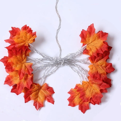 Artificial Leaves Maple Garland Halloween | Halloween Lantern