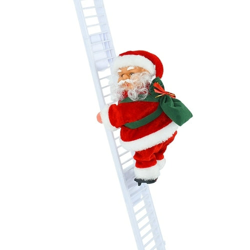 2023 Santa Claus Doll Climbing Ladder with Music Christmas Tree