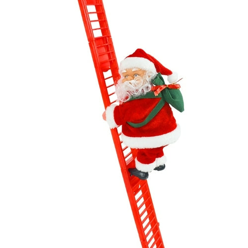 2023 Santa Claus Doll Climbing Ladder with Music Christmas Tree