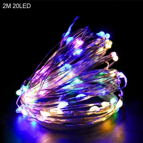 2M 20LED Santa Claus Snowflake LED Light String Christmas Decoration