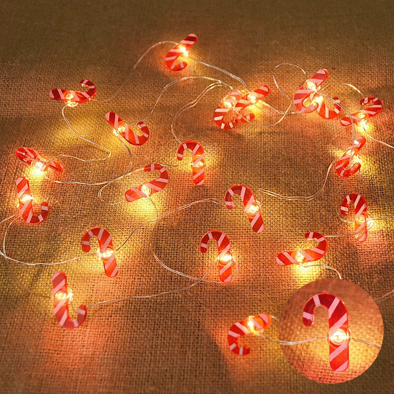 2M 20LED Santa Claus Snowflake LED Light String Christmas Decoration