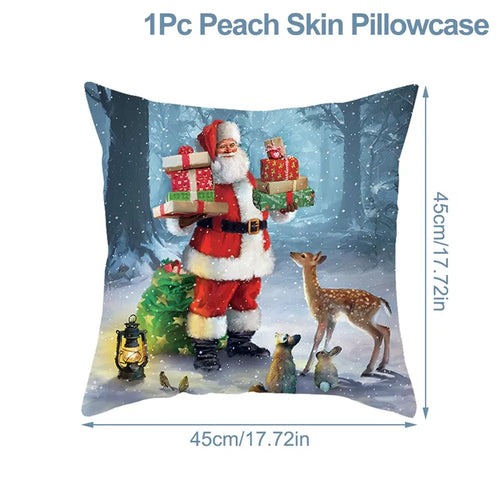 Christmas Cushion Cover Xmas Decorations For Home 2023 Merry Christmas