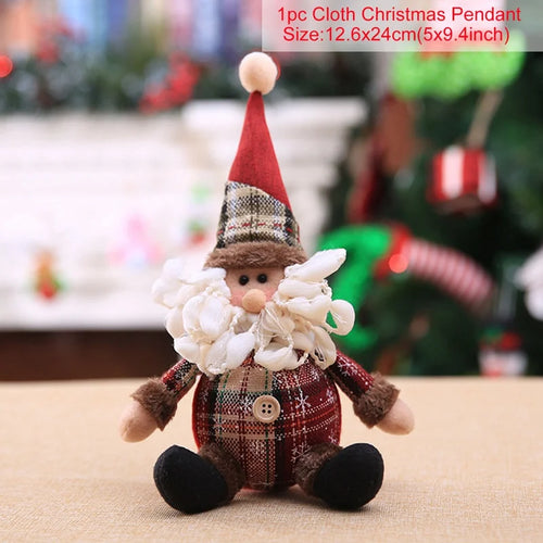 Christmas Doll Ornaments Merry Christmas Decorations For Home Table