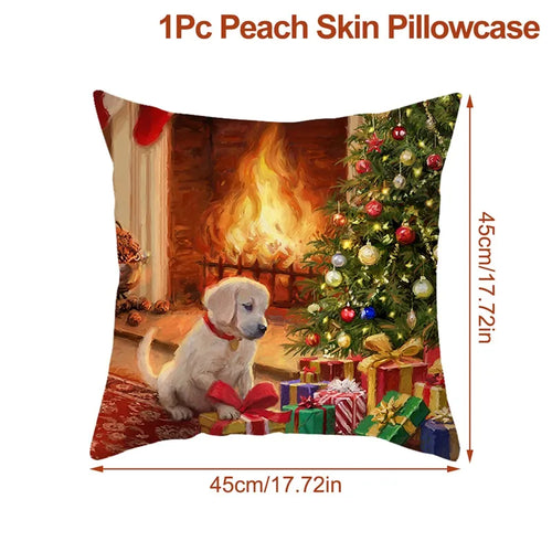 Christmas Cushion Cover Xmas Decorations For Home 2023 Merry Christmas