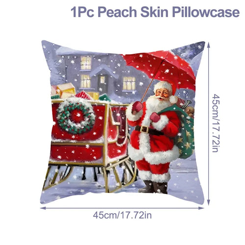 Christmas Cushion Cover Xmas Decorations For Home 2023 Merry Christmas