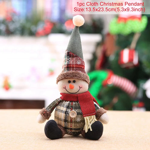 Christmas Doll Ornaments Merry Christmas Decorations For Home Table