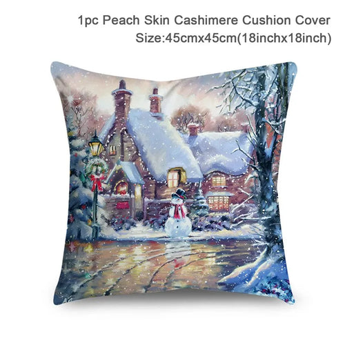 Christmas Cushion Cover Xmas Decorations For Home 2023 Merry Christmas