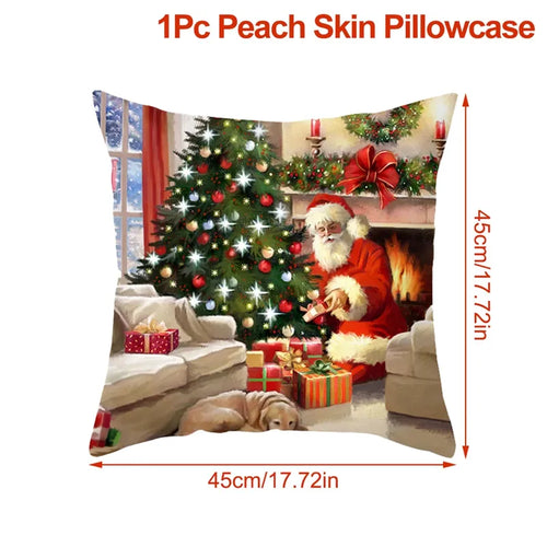 Christmas Cushion Cover Xmas Decorations For Home 2023 Merry Christmas