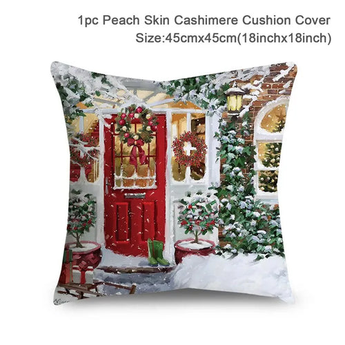 Christmas Cushion Cover Xmas Decorations For Home 2023 Merry Christmas