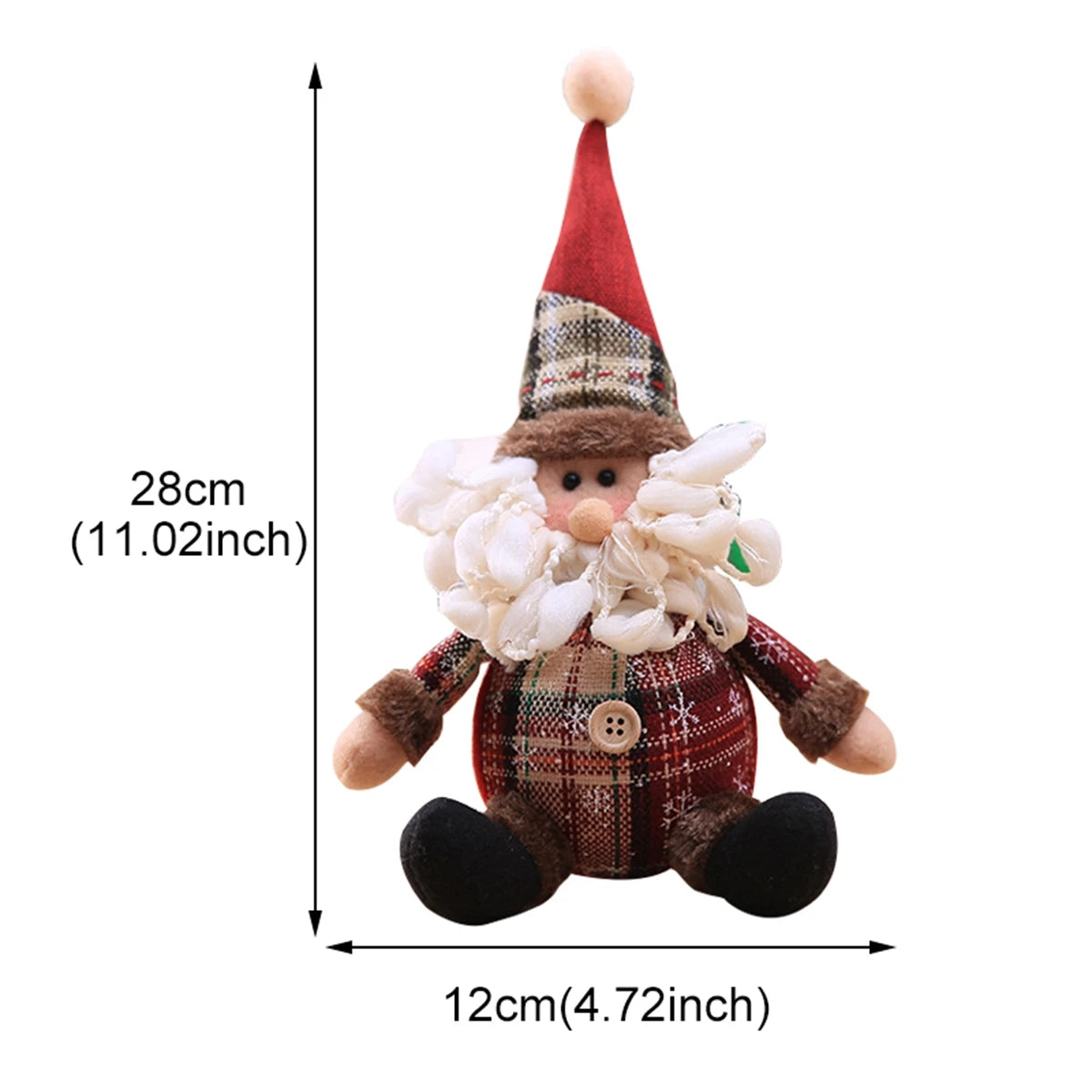 Santa Claus Doll Chirstmas Decorations Home 2024 Decor Table Elk Doll