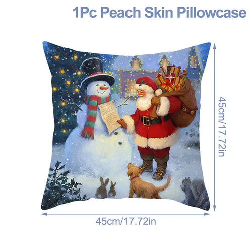 Christmas Cushion Cover Xmas Decorations For Home 2023 Merry Christmas