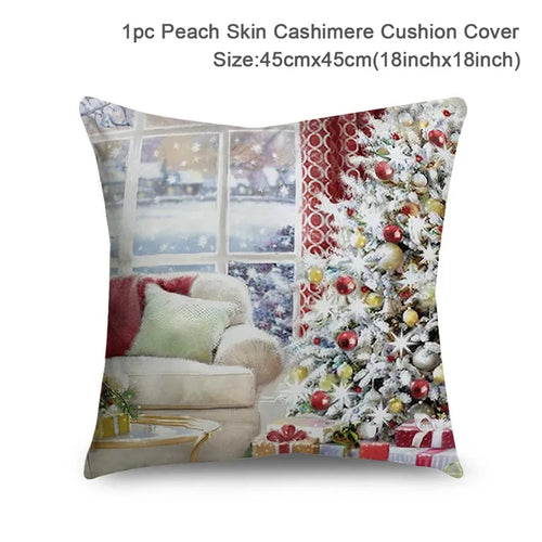 Christmas Cushion Cover Xmas Decorations For Home 2023 Merry Christmas