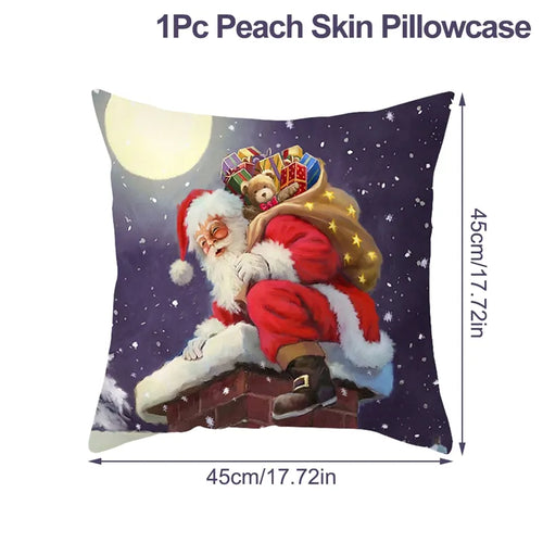 Christmas Cushion Cover Xmas Decorations For Home 2023 Merry Christmas