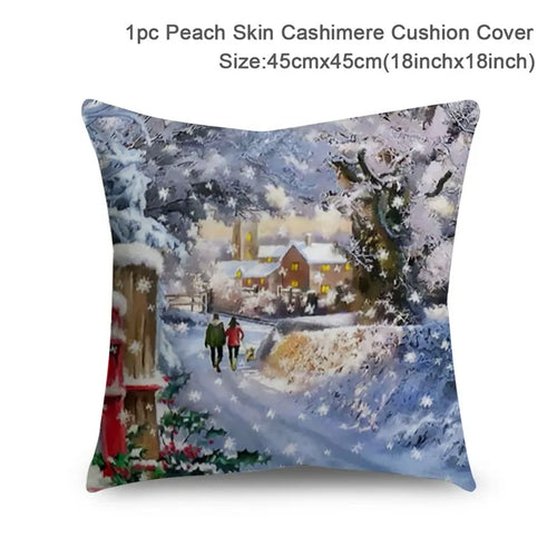 Christmas Cushion Cover Xmas Decorations For Home 2023 Merry Christmas