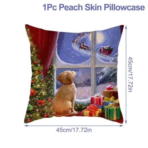 Christmas Cushion Cover Xmas Decorations For Home 2023 Merry Christmas