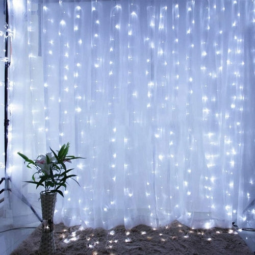 Christmas Curtain Light Garland Festoon Merry Christmas Decor For Home