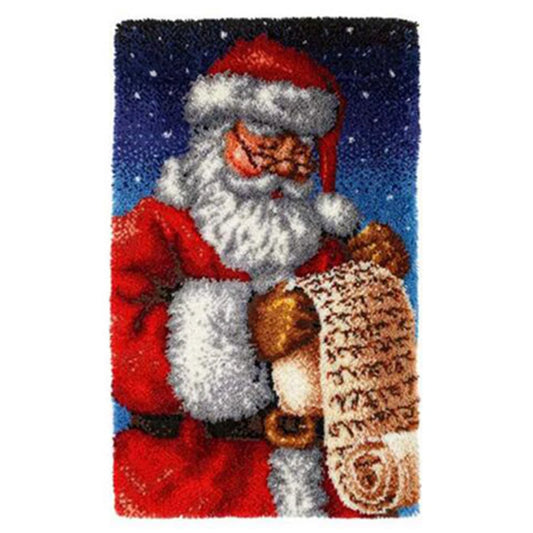 Santa Latch Hook Kit Rug set of crochet hooks Kits for embroidery DIY