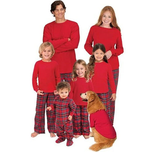 Family Matching Pajamas Set Christmas Mom Father Kid Baby Sleepwear