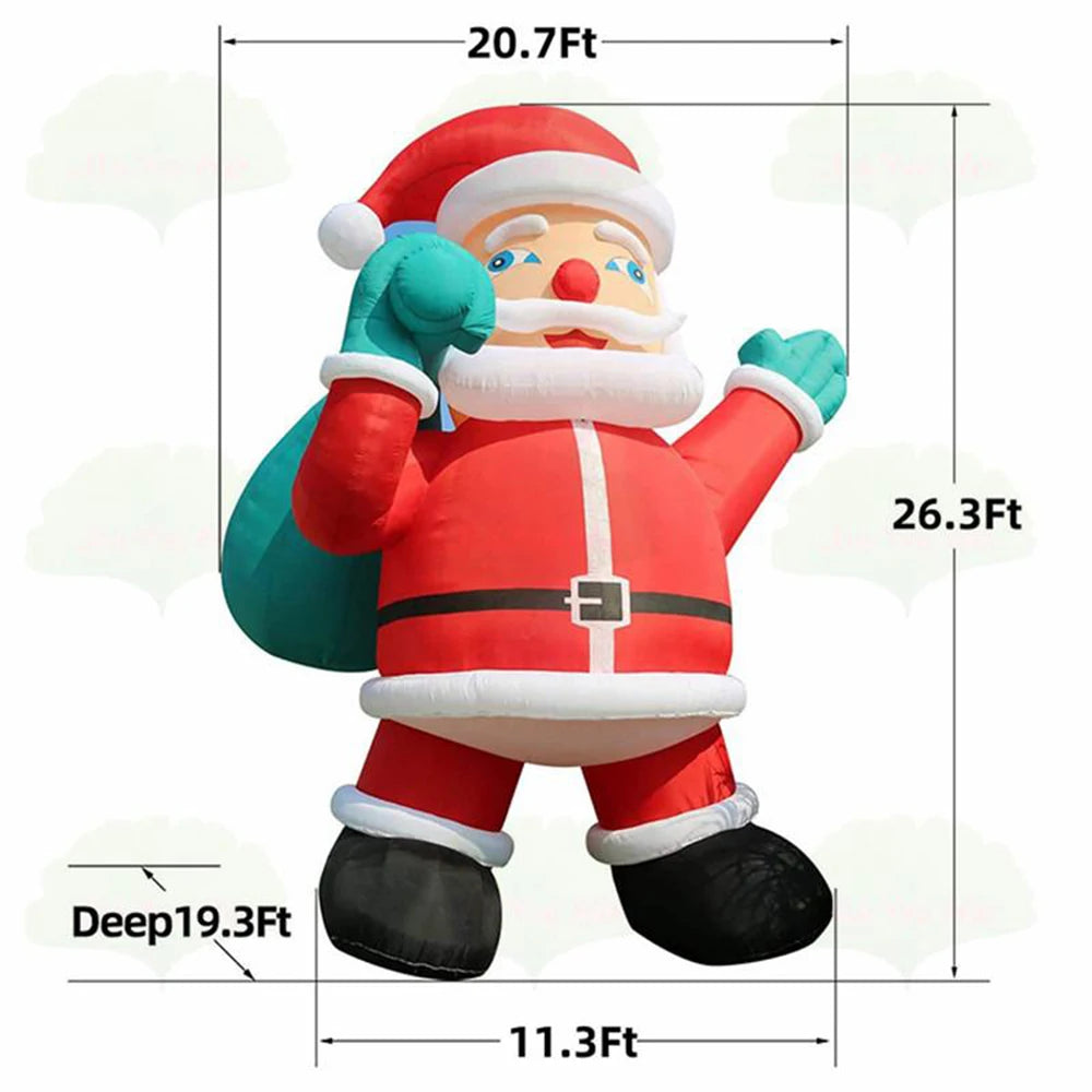 6m/8m/10m Giant Inflatables Santa Claus Advertising Inflatable