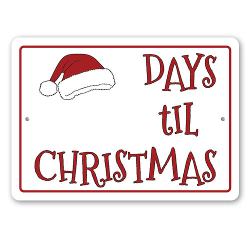 Days 'Til Christmas Sign