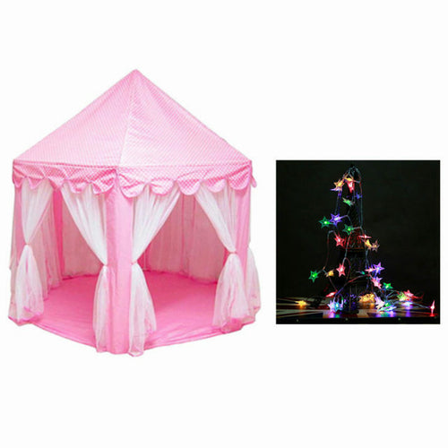 Portable Kids Toy Tipi Tent Ball Pool Princess Girl Castle Play House