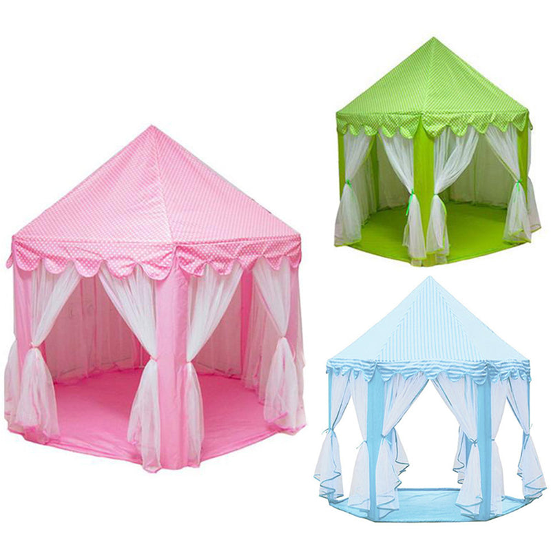 Portable Kids Toy Tipi Tent Ball Pool Princess Girl Castle Play House