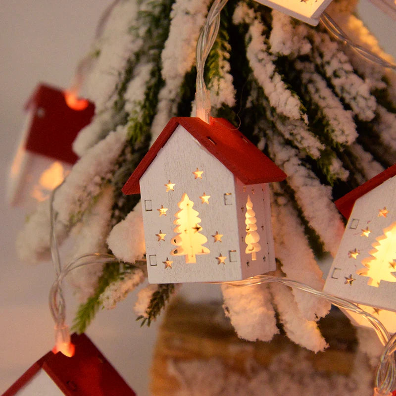 1.5m Christmas Mini House Lights Fairy Lamp String Christmas Home