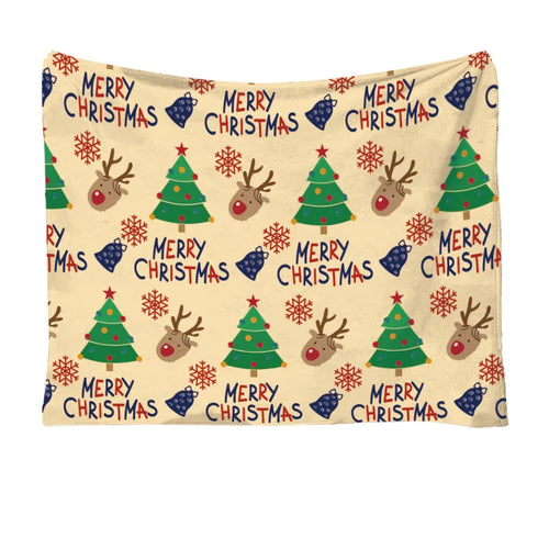 Christmas Throw Blanket - Soft and Warm Sherpa Christmas Throw