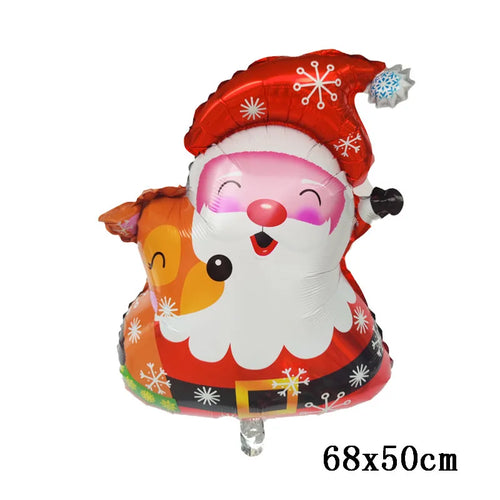 Merry Christmas Foil Balloon Navidad 2023 Home Decoration Santa Claus