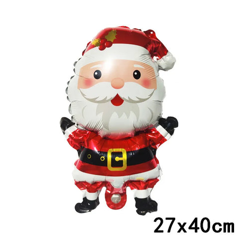 Merry Christmas Foil Balloon Navidad 2023 Home Decoration Santa Claus