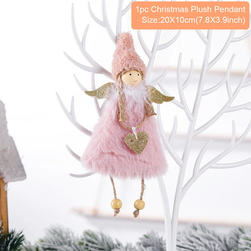 Christmas Angel Doll Pendants Xmas Tree Decor Merry Christmas