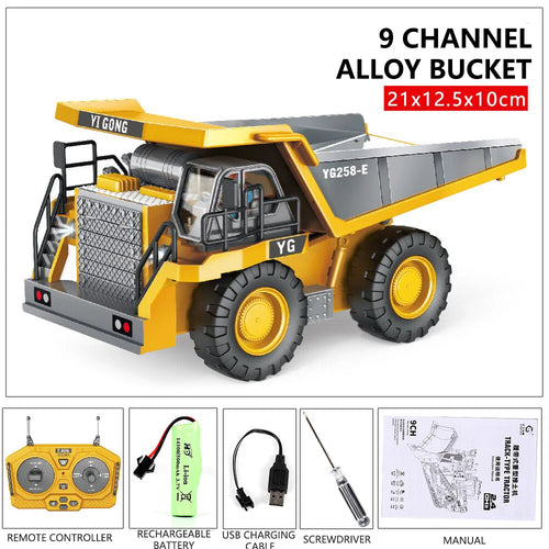 RC Excavator Dumper Car 2.4G Remote Control Engineering Vehicle