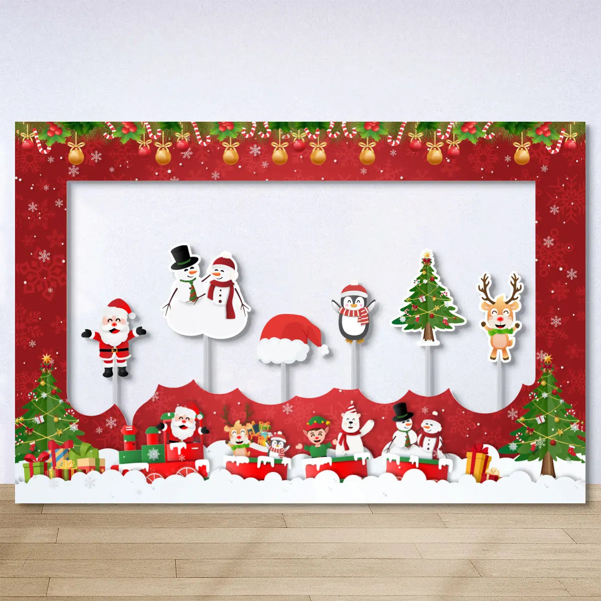 Christmas Frame Photo Prop Merry Christmas Decorations For Home 2024