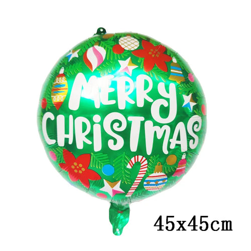 Merry Christmas Foil Balloon Navidad 2023 Home Decoration Santa Claus