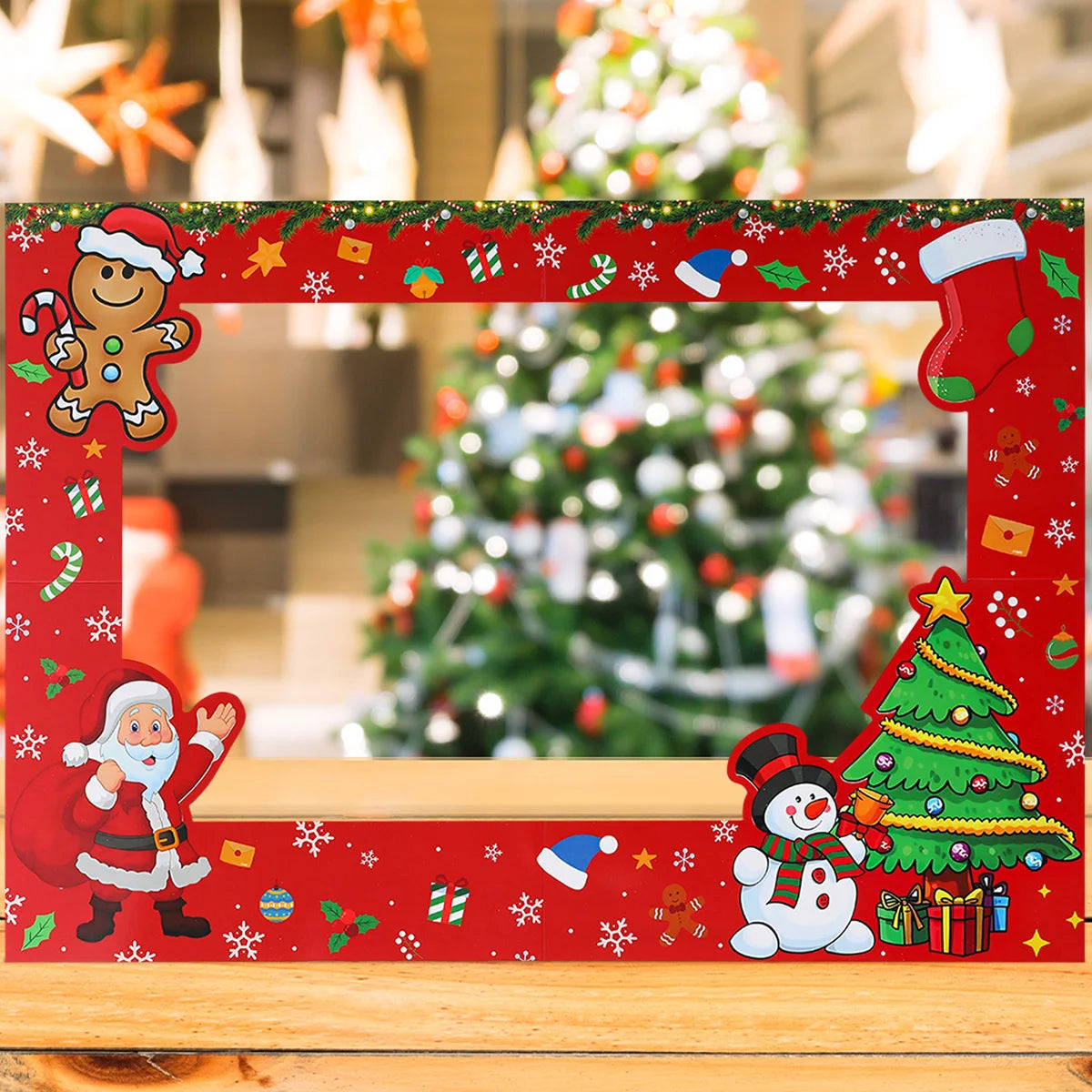 Christmas Frame Photo Prop Merry Christmas Decorations For Home 2024