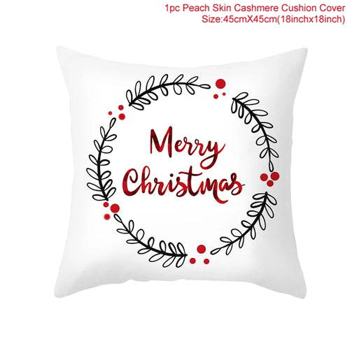 45*45 Christmas Cushion Cover Pillowcase Merry Christmas Decoration