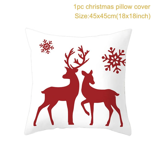 45*45 Christmas Cushion Cover Pillowcase Merry Christmas Decoration