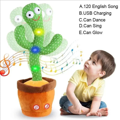 Kids Dancing Talking Cactus Toys Interactive Talking Sunny Cactus