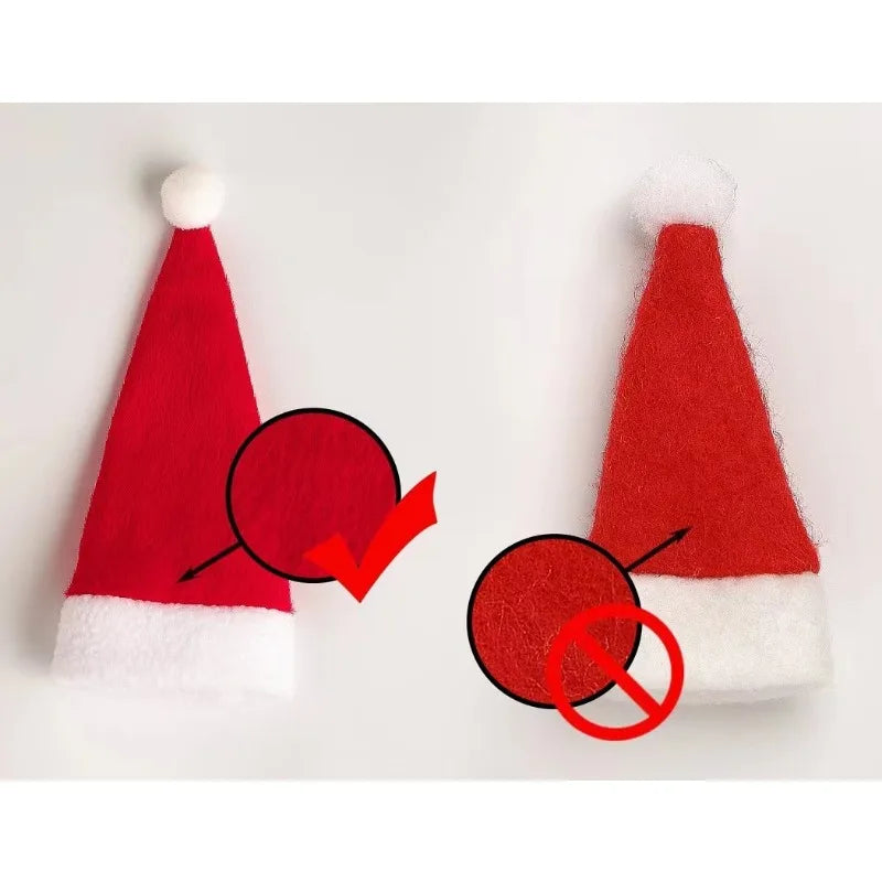 Merry Christmas 2023 Christmas Tableware Bag Holder Christmas Hat Fork