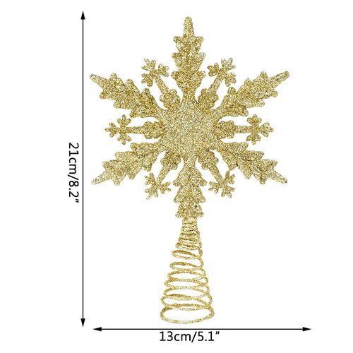 Christmas Tree Top Star Hollowed-Out Xmas Tree Top Sparkle Star